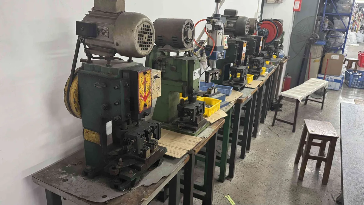 CNC injection molding machines producing zipper teeth at CEO Zipper factory